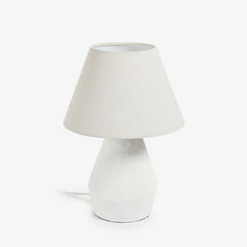 Lámpara de mesa Noara de magnesio con acabado blanco en Blanco - Lámparas de mesa, Uruguay | Kavehome