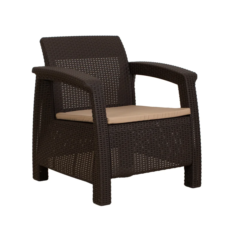 Set Living Exterior Polipropileno Marron Turim en Marrón - Muebles para el exterior, Uruguay | Divino, vista 5