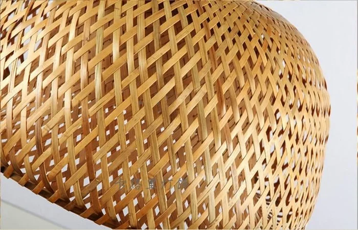 Lámpara Colgante Fibra Natural Bambú Diámetro 45cm en Madera natural - Lámparas colgantes, Uruguay | Berna home, vista 3