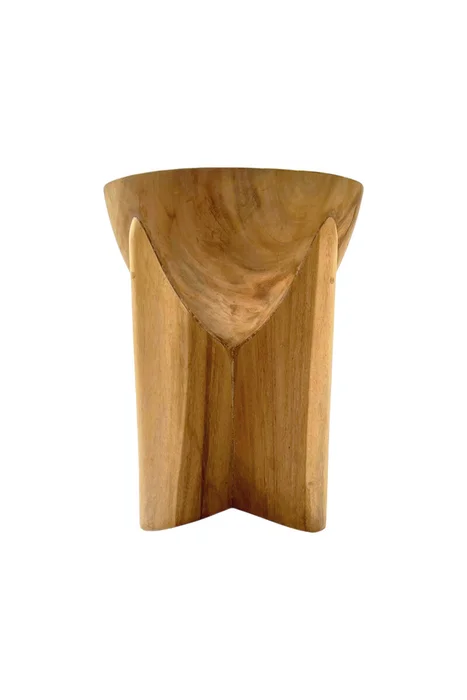 BANCO ZARAH 35DIAMx45CM H en Madera natural - Butacas, banquetas y puffs, Uruguay | Vinibel