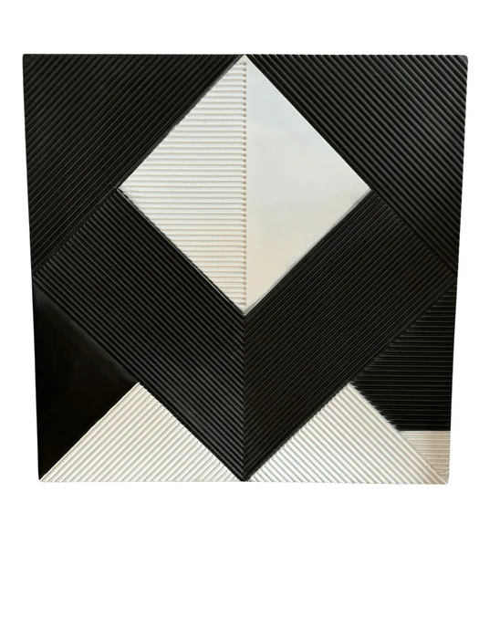 ARTE TRIBAL FIGURAS BLANCO Y NEGRO en Multicolor - Espejos, Uruguay | Masinfinito Casa