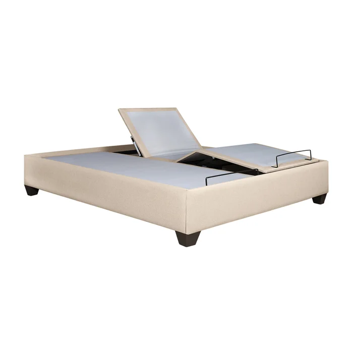 Cama Articulada Queen Mdf-y-tela Natural-beige Ajustable Veneza en Beige - Dormitorio, Uruguay | Divino, vista 2
