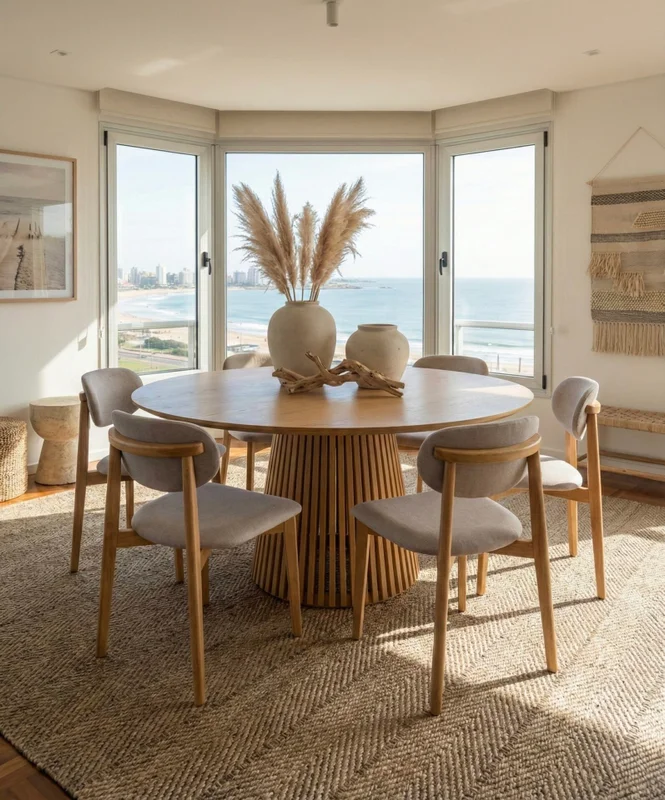 SILLA AXIS Tono madera miel,. tela gris en Marrón - Muebles, Uruguay | Indrana, vista 11