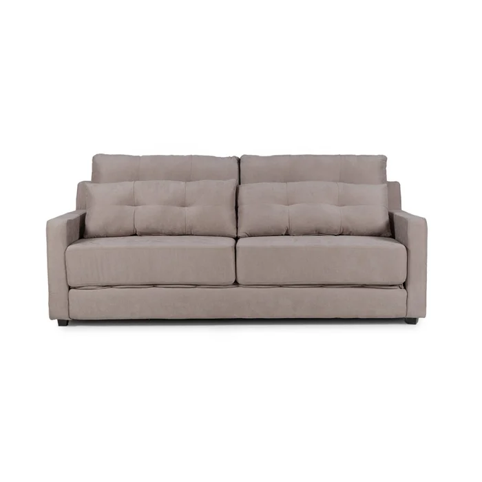 Sofá Cama Nizza - Tela Microfibra - 9249 (Tostado) en Beige - Sillones y sofás, Uruguay | NYR, vista 2