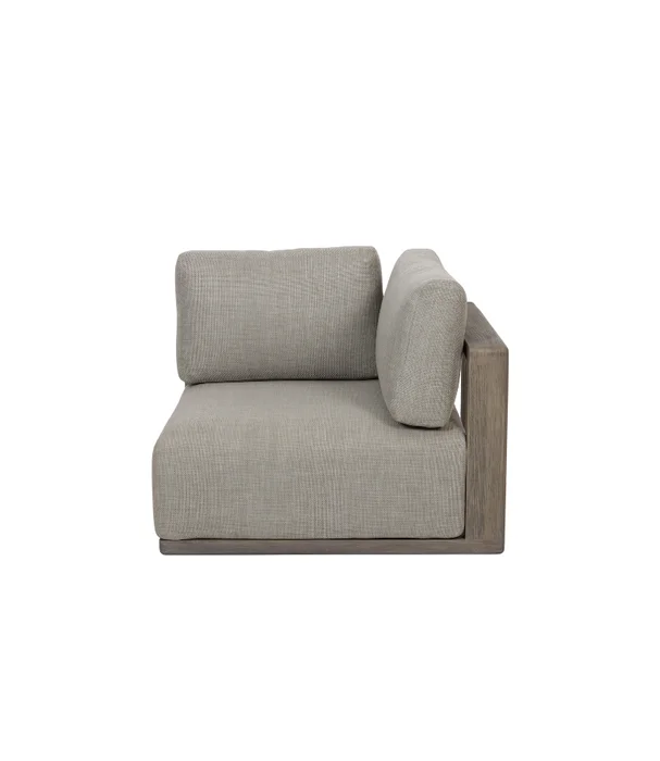 MODULO LUCIANO OUTDOOR TEKA GRIS CON ALMOHADONES en Gris - Muebles para el exterior, Uruguay | Más Infinito Casa, vista 4