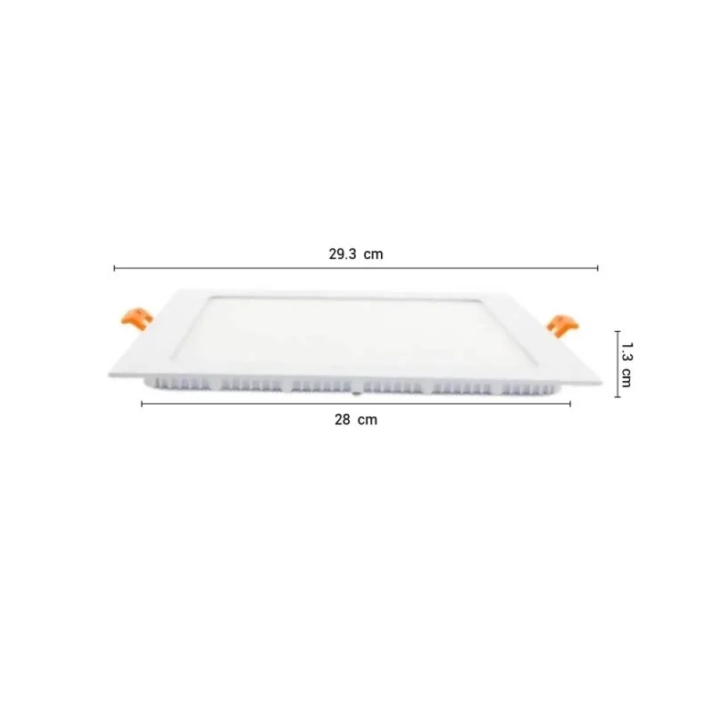 Panel LED Cuadrado de Empotrar 24W Luz Cálida - Lámparas colgantes, Uruguay | Serlux, vista 5
