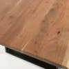 Mesa Alaia - 160 x 90 cm madera maciza de acacia patas de acero acabado negro en Natural, Negro - Mesas de comedor, Uruguay | Kavehome, vista 6 de 8