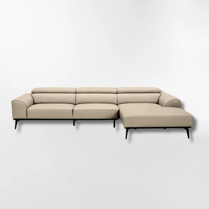Sofá con chaise DUNA TELA BEIGE DERECHO - Sillones y sofás, Uruguay | Viasono, vista 3