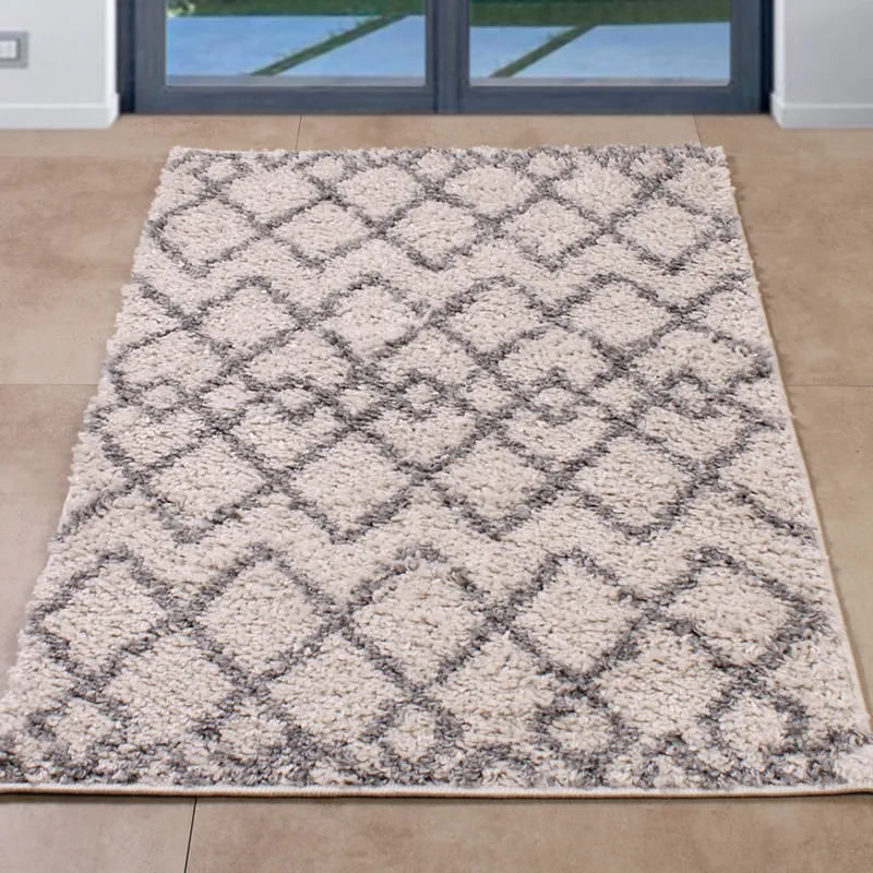 Alfombra Shaggy Magnolia Jacquard 80×120 en diseno-3 - Textiles, Uruguay | Tiendas Montevideo