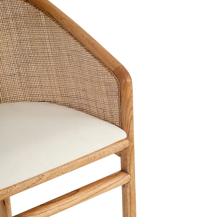 Butaca Madera-y-tela Natural-beige Duna Natural en Madera natural - Sillones y sofás, Uruguay | Divino, vista 4
