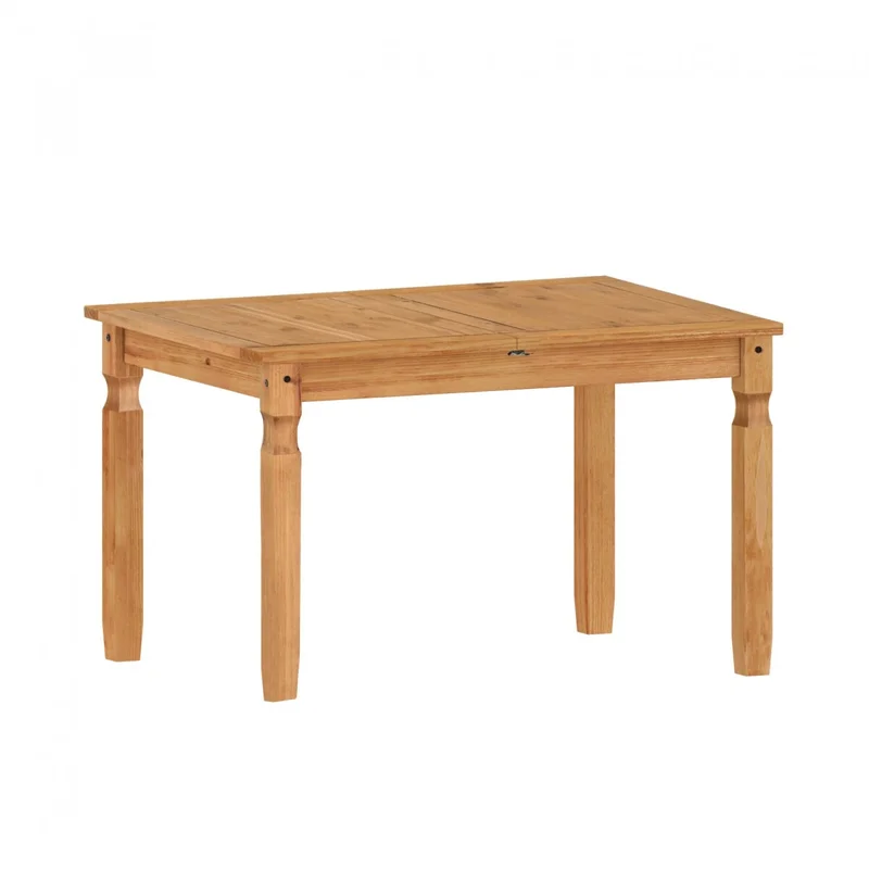 Juego de comedor Extensible 4 Sillas Mad Maciza 120 a 160 cm - Natural en Marrón - Mesas de comedor, Uruguay | Rústico Hogar, vista 5