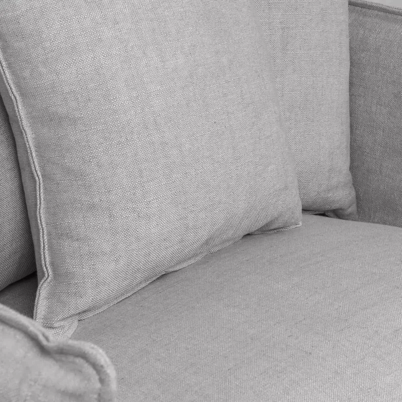 Loveseat Funda Desmontable 1 Cuerpo Tela-premium Gris Bahama en Gris - Sillones y sofás, Uruguay | Divino, vista 4