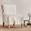 SILLA SOHO - LINO RAYAS VERDES en Off-white - Butacas, banquetas y puffs, Uruguay | La Iberica, vista 1 de 8
