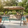 HAMACA DE JARDIN CON TECHO TAUPE N8007 en Beige - Muebles para el exterior, Uruguay | Alfa Ventas, vista 3 de 4