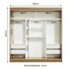 Ropero Placard Matrimonial Reno 180CM Pareja con 1 Espejo 3 Puertas Co - Roperos y placares, Uruguay | Balton, vista 17 de 24