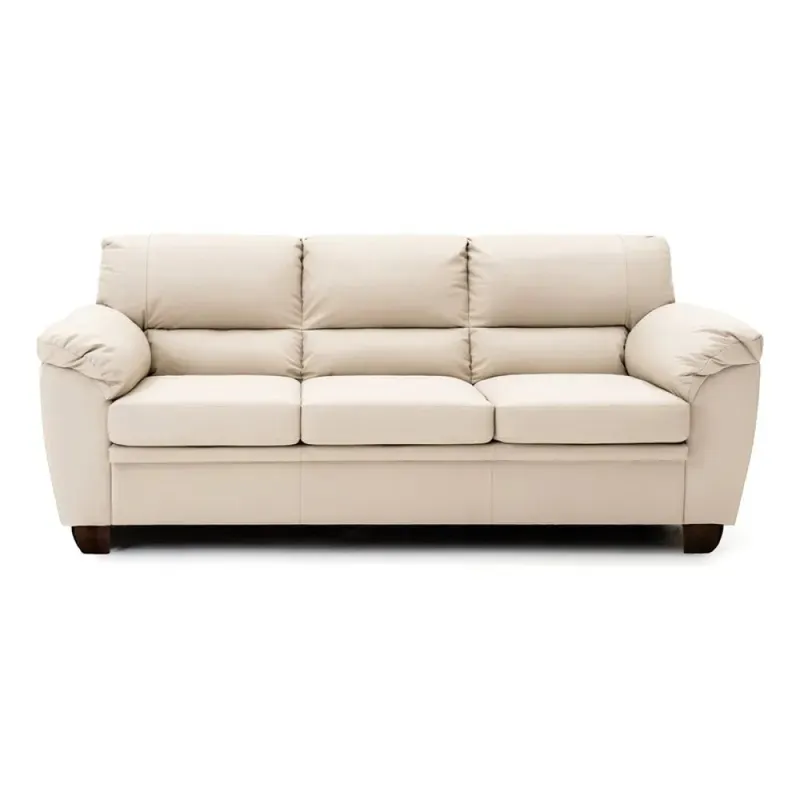 SOFA 3 CUERPOS MODELO ALIAS - 100 % EN CUERO - COLOR PERLA MATE en Off-white - Sillones y sofás, Uruguay | Champagne Home