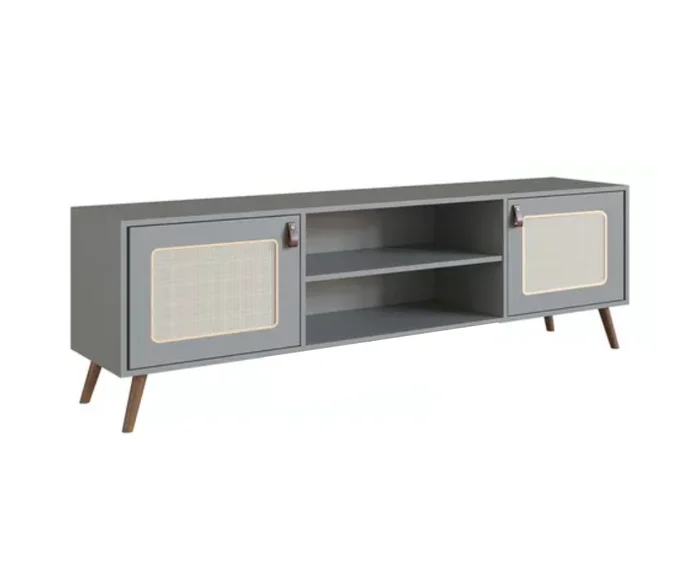 Rack TV Praga con tela 140 cm - Verde - Muebles para TV, Uruguay | Berna home