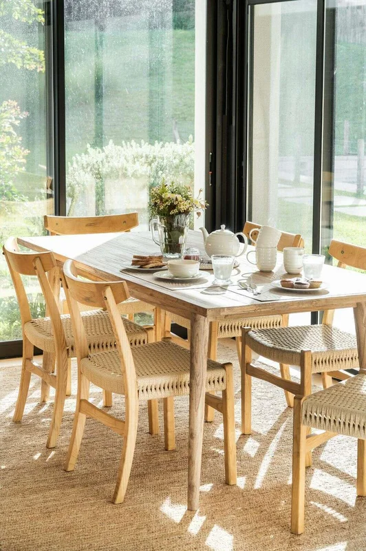 MESA COMEDOR NORDICA - OLMO NATURAL - 1.80 X 0.90 MTS en Madera natural - Mesas de comedor, Uruguay | La Iberica, vista 11