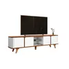Rack Roma - Blanco y Cedro en Blanco - Muebles para TV, Uruguay | NYR, vista 2 de 2