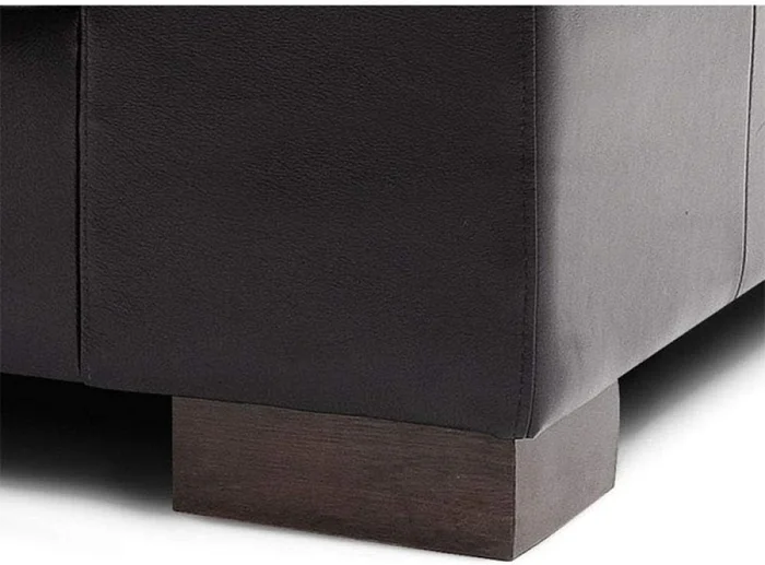 SOFA 100% CUERO - MODELO DOMINI - 4 CUERPOS - NEGRO en Negro - Sillones y sofás, Uruguay | Champagne Home, vista 3