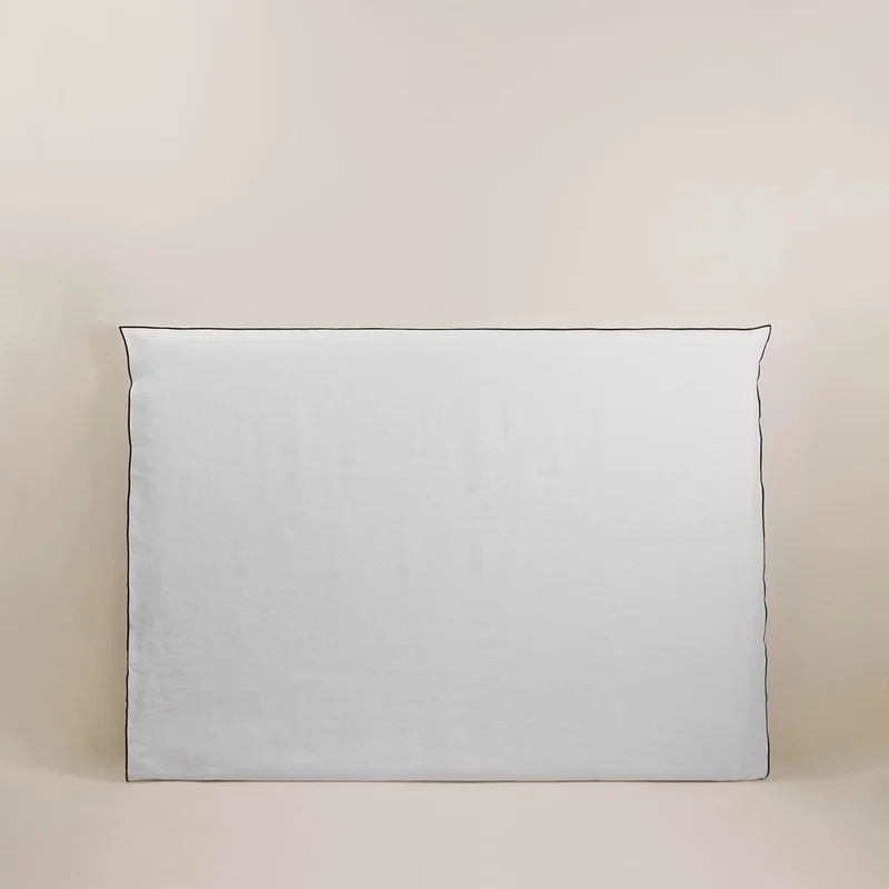 Respaldo con funda con vivos pestaña en Blanco - Dormitorio, Uruguay | Pieza Clave, vista 3