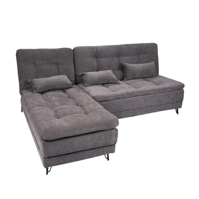 Sillón Cama con Chaise Izquierdo y derecho - Vértice - Gris en Gris - Sillones y sofás, Uruguay | Ecowood, vista 2