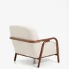 Butaca Sylo de chenilla beige y madera maciza de fresno con acabado tono nogal FSC 100% en Beige - Butacas, banquetas y puffs, Uruguay | Kavehome, vista 7 de 10