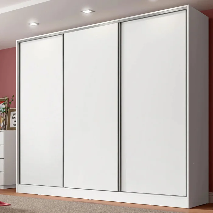 Ropero Placard Matrimonial 100% MDF Zurique 231cm Puertas Corredizas en Madera natural - Roperos y placares, Uruguay | Balton, vista 5