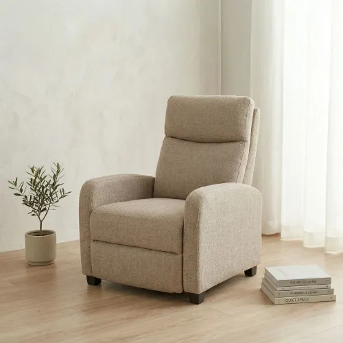 Butaca 1 Cuerpo Tela Repelente al Agua Living - Beige en Beige - Sillones y sofás, Uruguay | Ecowood