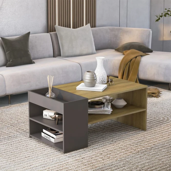 Mesa De Centro Con Estante Y Revisteros Mdp - Mesas de living, Uruguay | Lais Muebles, vista 3