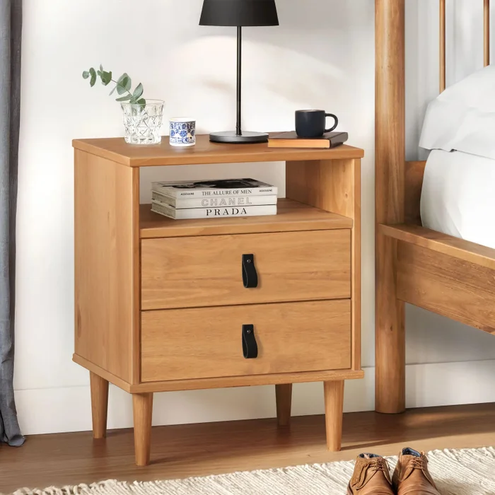 Mesa de luz Nordica Mikka - Madera Maciza en Madera natural - Mesas de luz, Uruguay | Balton, vista 10