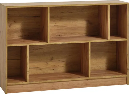 Librería MOSBJERG 6 estantes color roble en Madera natural - Bibliotecas, Uruguay | JYSK