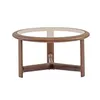 Mesa Ratona Madera-y-vidrio Marron Donatella M Cacao en Marrón - Mesas de living, Uruguay | Divino, vista 2 de 4