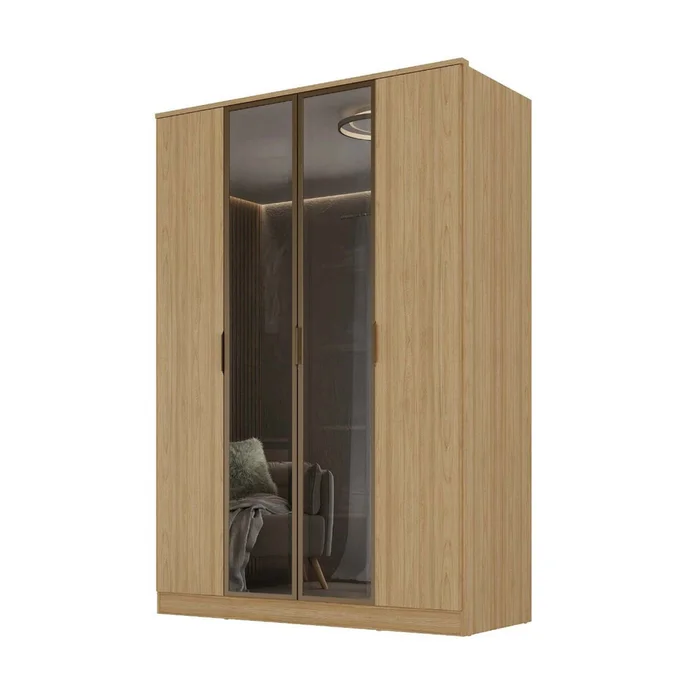Placard 4 Puertas Mdf Marron Ravi en Marrón - Roperos y placares, Uruguay | Divino, vista 6
