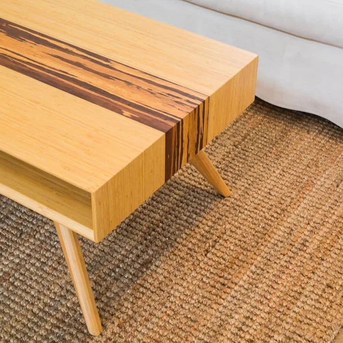 Mesa cafe Azara en Madera natural - Muebles, Uruguay | Uruguay Bamboo, vista 4