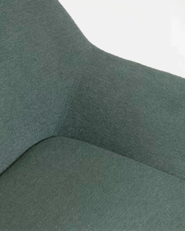 Silla Konna - verde y patas de madera maciza de fresno acabado oscuro en Verde - Sillas, Uruguay | Kavehome, vista 5