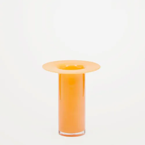 Jarrón Kelse de vidrio naranja 26 cm en Naranja - Jarrones, Uruguay | Kavehome