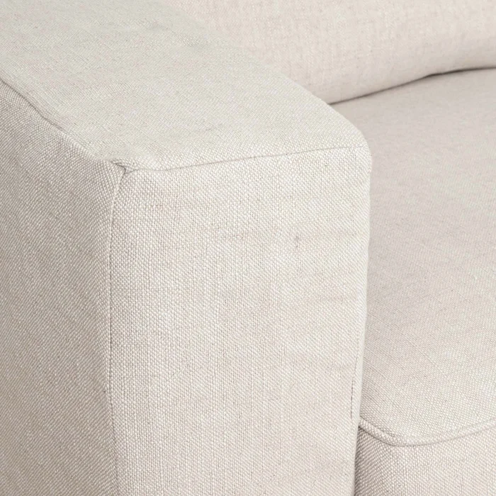 Sofá Con Funda Desmonttable 2 Cuerpos Tela-y-madera Natural-beige Charlie Natural en Madera natural - Sillones y sofás, Uruguay | Divino, vista 5