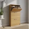 Zapatera 3 puertas 18 pares Tabaco - Respaldos de cama, Uruguay | Que Sal Muebleria, vista 12 de 13