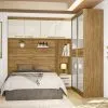Ropero Placard Respaldo Dormitorio 2 Puertas Corredizas en Almendra/Blanco - Sillones y sofás, Uruguay | Soy Hogar, vista 3 de 12