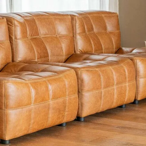 BUTACA COLUMBIA - CUERO ITALIANO CARAMELO en Marrón - Sillones y sofás, Uruguay | La Iberica