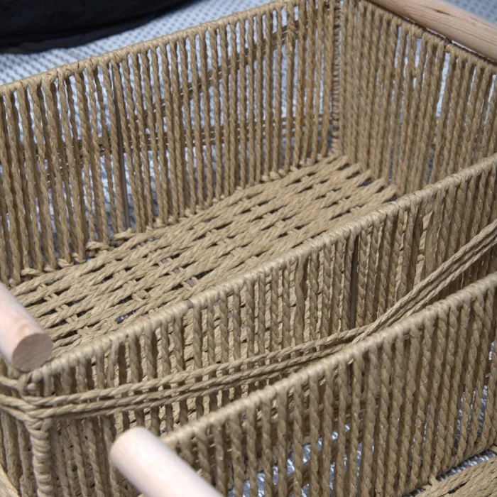Cesto fibras naturales - L en Beige - Canastos, Uruguay | Buho Store, vista 3