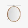Espejo Polke de madera de teca - Ø 100 cm en Madera natural - Espejos, Uruguay | Kavehome, vista 4 de 4