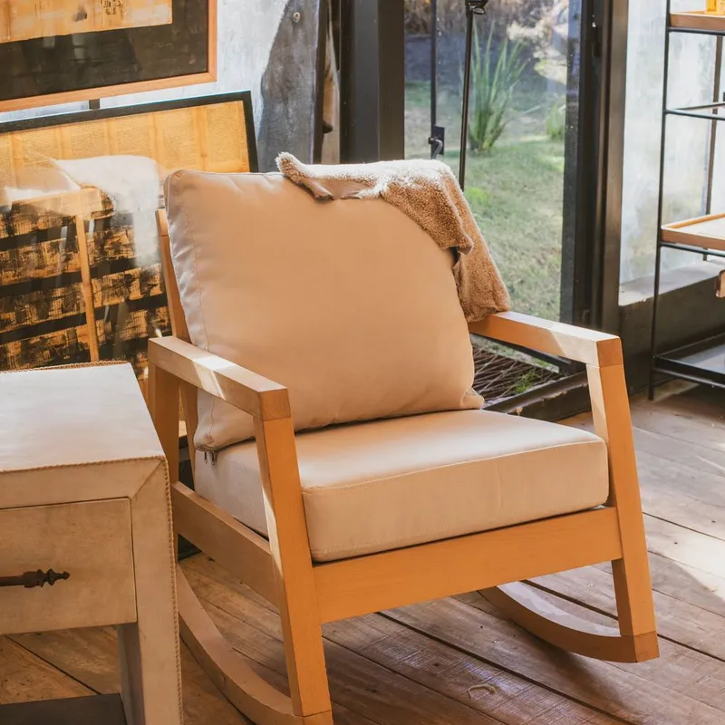 Mecedora - Zainas en Beige - Sillones y sofás, Uruguay | Zainas