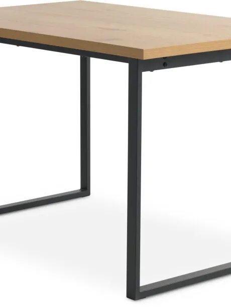 Mesa de comedor AABENRAA 80x120 roble/negro en Roble/negro - Mesas de comedor, Uruguay | JYSK