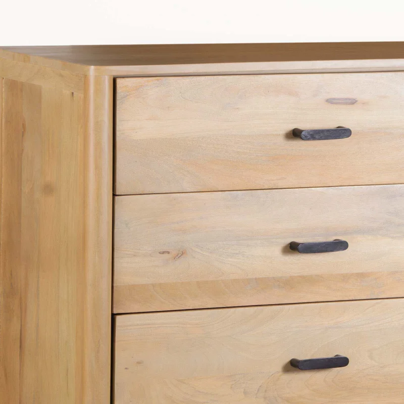 Cajonera 5 Cajones Madera-de-mango Natural-beige Woodside en Madera natural - Cómodas, Uruguay | Divino, vista 5