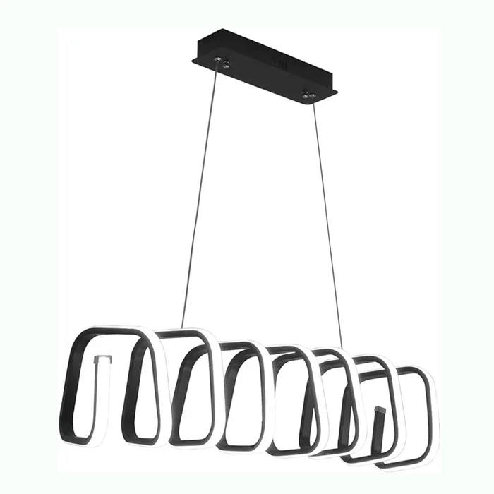 Luminaria led colgante 164W Negro en Negro - Lámparas colgantes, Uruguay | Decotech, vista 3