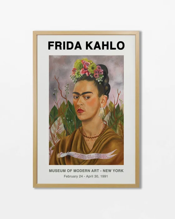 Frida Kahlo - Autorretrato al Dr. Eloesser en Multicolor - Láminas, Uruguay | La Cuadrería