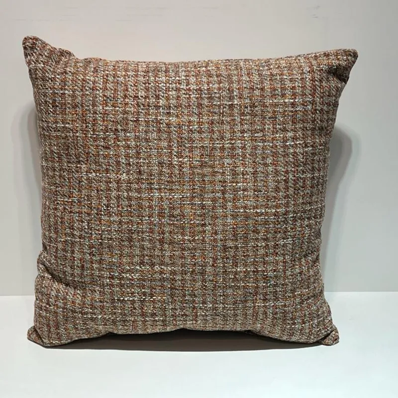 ALMOHADON 40X40 - LINEAS NARAJA, TERRACOTA Y BEIGE en Multicolor - Textiles, Uruguay | Champagne Home