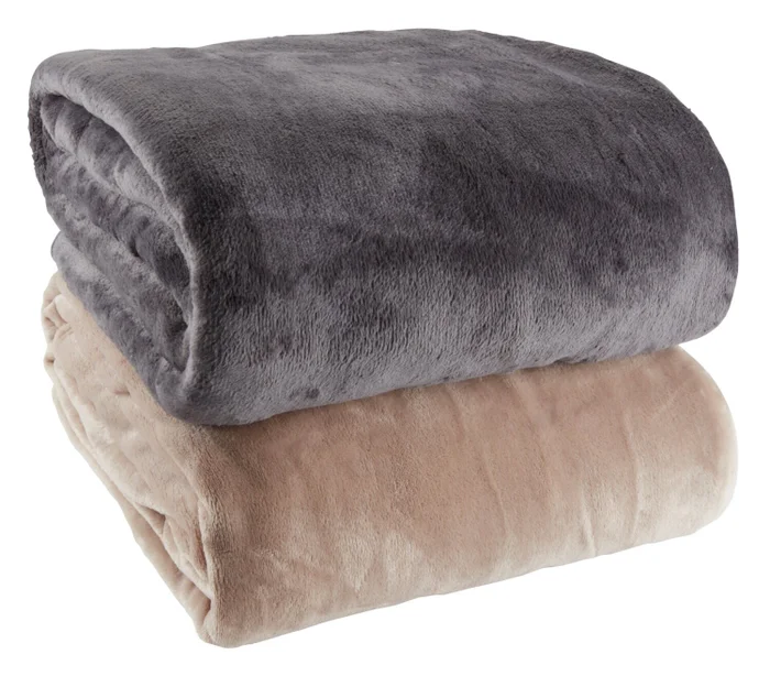 Manta GULSKOLM fleece 220x240 gris en Gris - Textiles, Uruguay | JYSK, vista 2